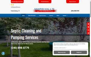 Marshalls Septic Care of Fernley website