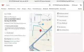 Walgreens Pharmacy of Fernley website