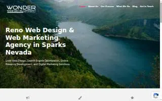 Wonder Web Development of Fernley website