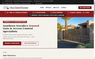 Gate Access Services website