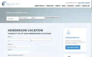 Hearing Associates of Las Vegas website