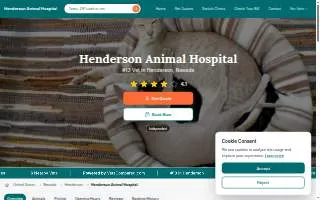 Henderson Animal Hospital website