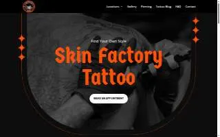 Skin Factory Tattoo & Body Piercing of Henderson website