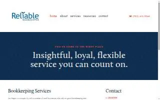 A Reliable Bookkeeper website