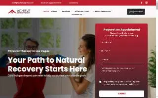 Achieve Physical Therapy of Las Vegas website