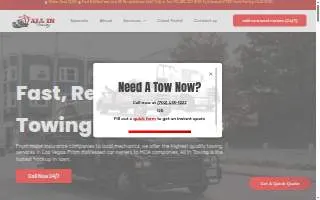 All In Towing Las Vegas website