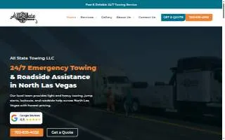 All State Towing LLC of Las Vegas website