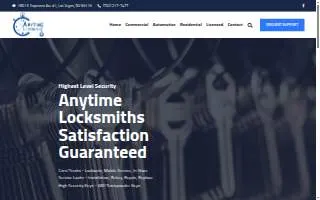 Anytime Locksmith of Las Vegas website