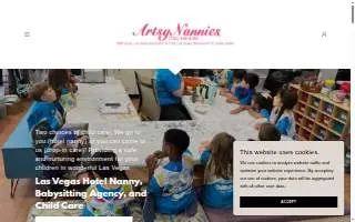 Artsy Nannies in TOWN SQUARE! website