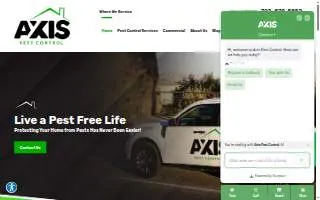 Axis Pest Control of Las Vegas website