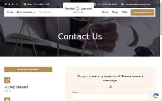 Bankruptcy Attorney Randal R. Leonard of Las Vegas website