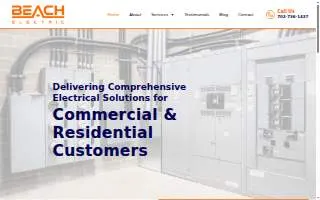 Beach Electric of Las Vegas website