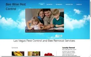 Bee Wise Pest Control website