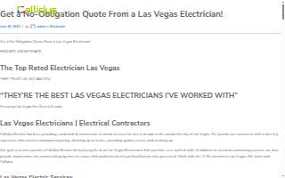 Callidus Electric - Las Vegas
