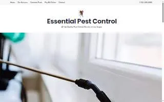 Essential Pest Control of Las Vegas website