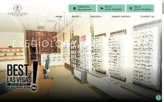 Eyediology Vision Care website