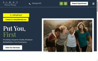 First Physical Therapy of Las Vegas website