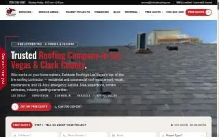 Fortitude Roofing of Las Vegas website