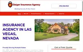 Geiger Insurance Agency website