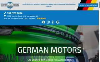 German Motors of Las Vegas website