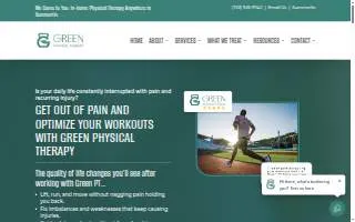 Green Physical Therapy of Las Vegas website