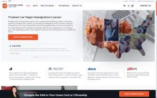 HAYOON KANE LAW FIRM, PLLC - Las Vegas Immigration Attorneys website