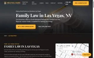 Helping Hand Family & Divorce Attorneys of Las Vegas website