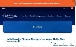 Kelly Hawkins Physical Therapy - Las Vegas, Nellis Blvd. website