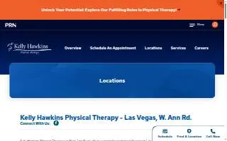 Kelly Hawkins Physical Therapy - Las Vegas, W. Ann Rd. website