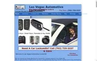 Las Vegas Automotive Locksmith website