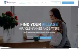 Miracle Nannies and Sitters website