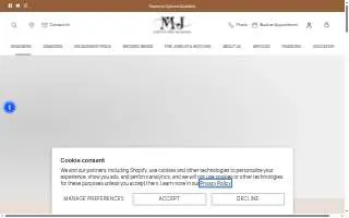 MJ Christensen Diamonds of Las Vegas website