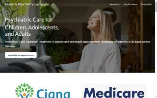 MODERN PSYCHIATRY Las Vegas website