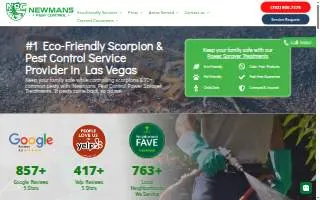 Newmans Pest Control website