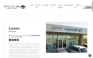 Optic Gallery Eastern website