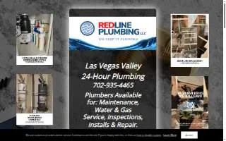Redline Plumbing LLC of Las Vegas website