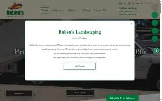 Ruben's Lawn Service website