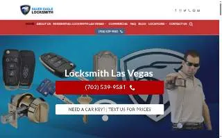 Silver Eagle Locksmith of Las Vegas website