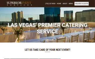 Superior Event Services / Franco & Sons Catering of Las Vegas website