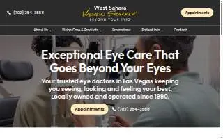 Vision Source West Sahara of Las Vegas website