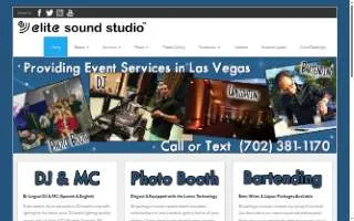 Elite Sound Studio, LLC website
