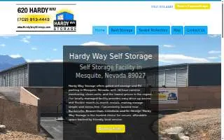 Hardy Way Storage website