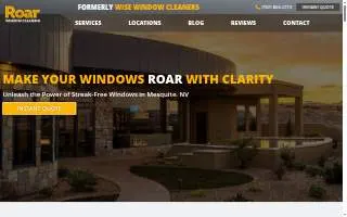 Roar Window Cleaning website