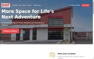StoreMore! Self Storage website