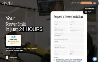 4M Dental Implant Center - Las Vegas website