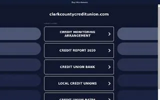 Clark County Credit Union of North Las Vegas website