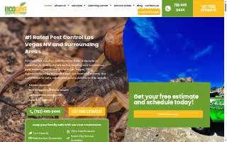 EcoGen Pest Control of North Las Vegas website