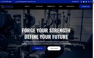 Forge Performance LV website