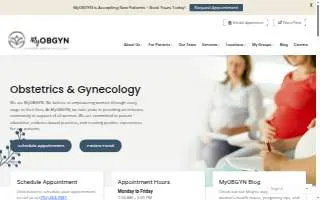 MyOBGYN - Main Office of North Las Vegas website