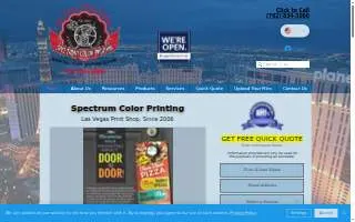 Spectrum Color Printing LLC website